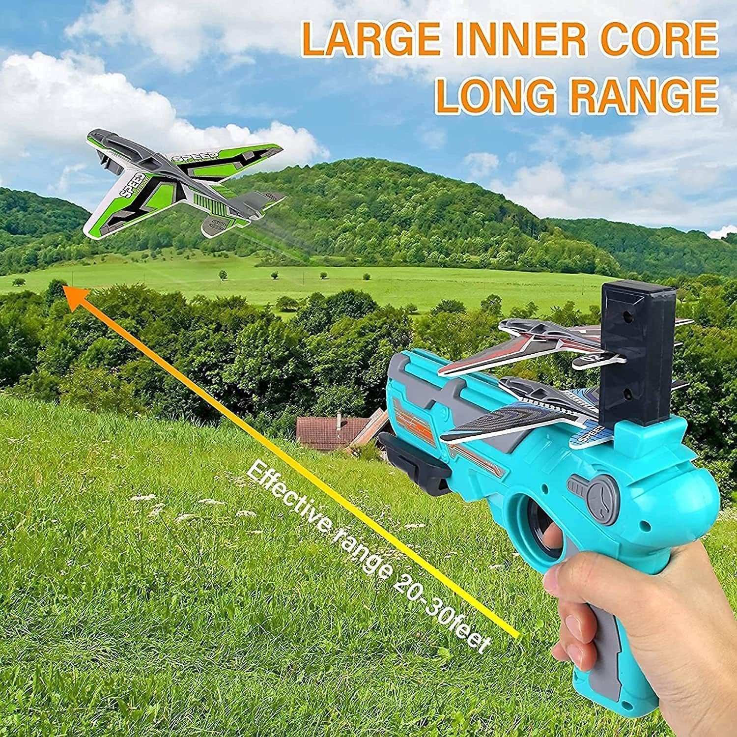 4413A Airplane Launcher Gun Toy with Foam Glider Planes, Outdoor Games for Children, Best Aeroplane Toys for Kids, Air Battle Gun Toys ( 5 Plane Include ) DeoDap 4413A Airplane Launcher Gun Toy with Foam Glider Planes, Outdoor Games for Children, Best Aeroplane Toys for Kids, Air Battle Gun Toys ( 5 Plane Include ) DeoDap